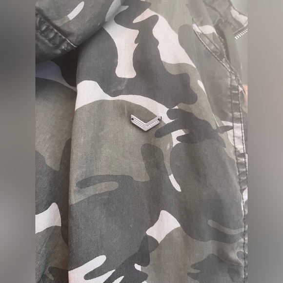 SUPERDRY THE ROOKIE MILITARY JACKET PARKA CAMOUFLAGE ADJUSTABLE GREEN XS - Picture 12 of 17